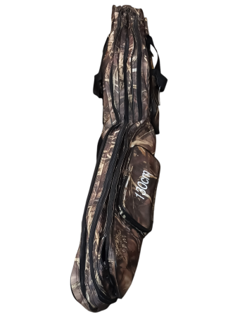 Чехол для вудилищ FisherMan 130 см на 3 секции и принадлежностей 2 боковых кармана коричневый Киев