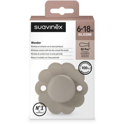 Пустышка Suavinex Wonder фізіологічна, 6-18 місяців, світло-коричн (308383) Винница - изображение 3