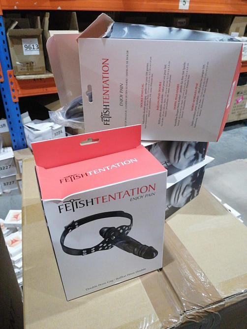 Кляп з подвійним фалоімітатором Fetish Tentation Double Penis Gag (м'ята упаковка!!!) Sex Aura Київ - фото 2