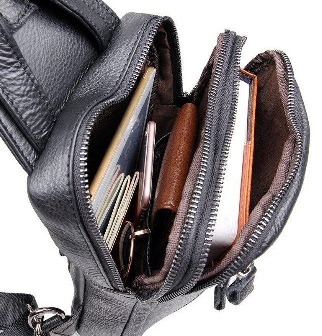 Сумка мужская Vintage 14407 Черная Киев - изображение 2