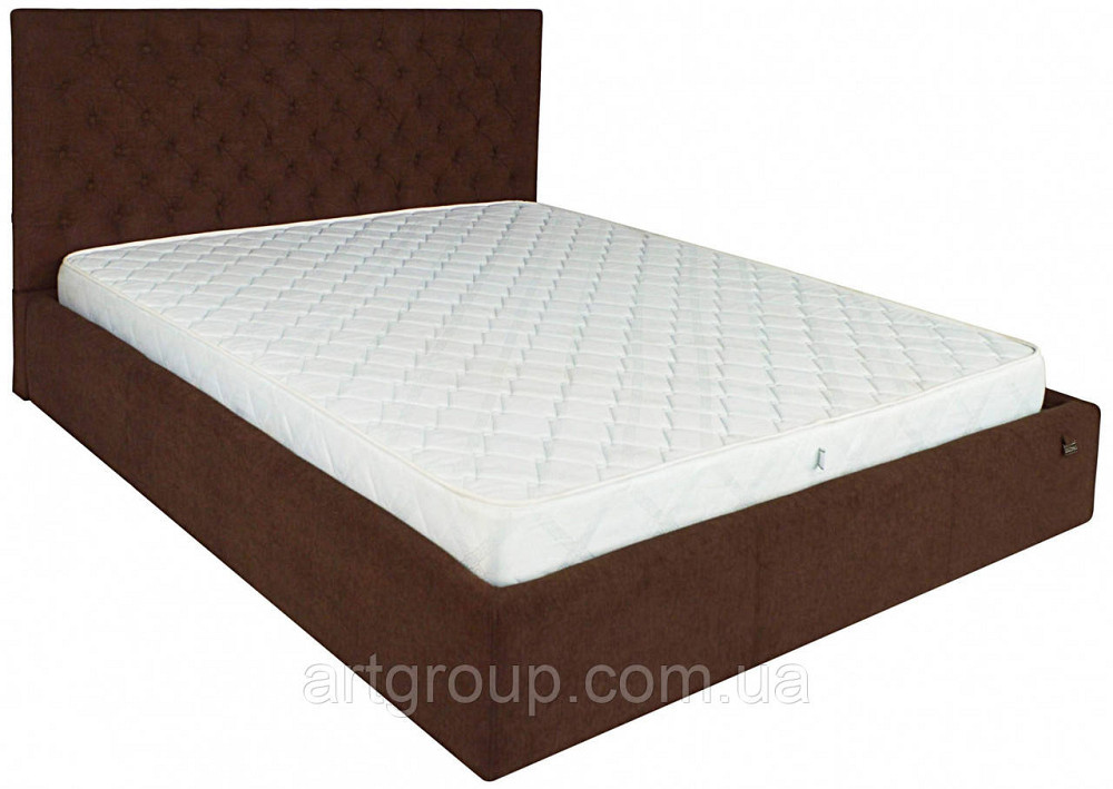 Ліжко Двоспальне Cambridge Comfort 180 х 200 см Місті Chocolate З підйомним механізмом та нішою для білизни Темно-коричневий Дніпро - фото 14