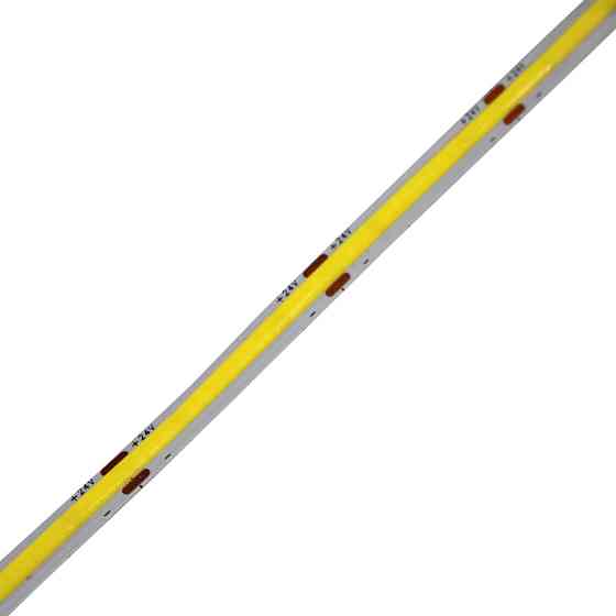 LED стрічка 10Вт 24В  COB  320 діодів, лимонний, серія COB, гарантія 3 роки Дніпро