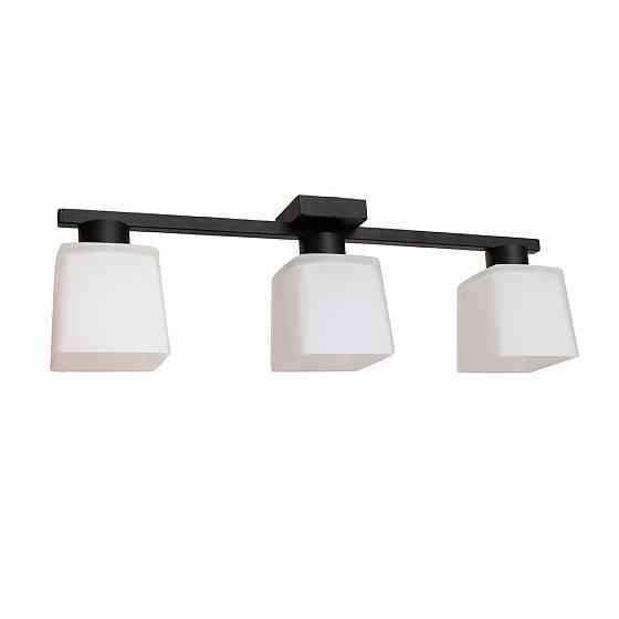 Люстра потолочная на три плафона MSK Electric Sakura под лампы Е27 черная NL 16510-3 BK Одесса