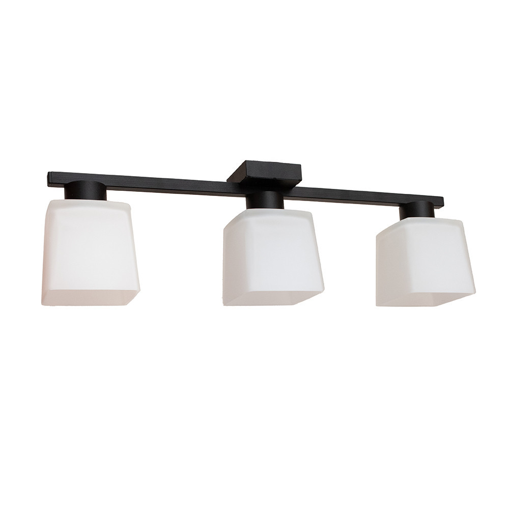 Люстра потолочная на три плафона MSK Electric Sakura под лампы Е27 черная NL 16510-3 BK Одесса - изображение 3