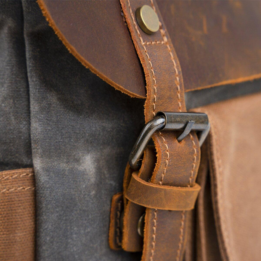Рюкзак комбинированный дорожный Vintage 20113 Серый Киев - изображение 10