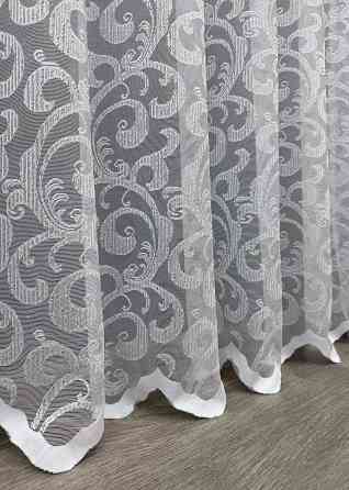 Тюль жакард "Преміум" колір білий 1358т Київ