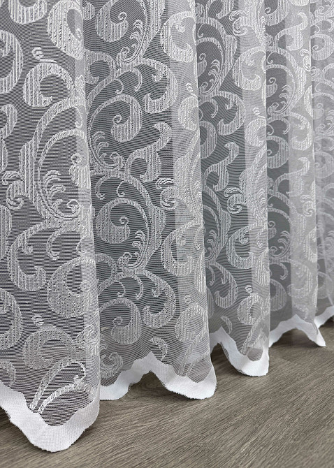 Тюль жакард "Преміум" колір білий 1358т Київ - фото 5