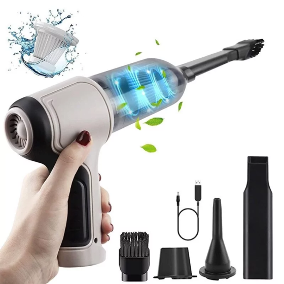 Автомобільний акумуляторний пилосос Vacuum Cleaner HL-107 з насадками Вінниця