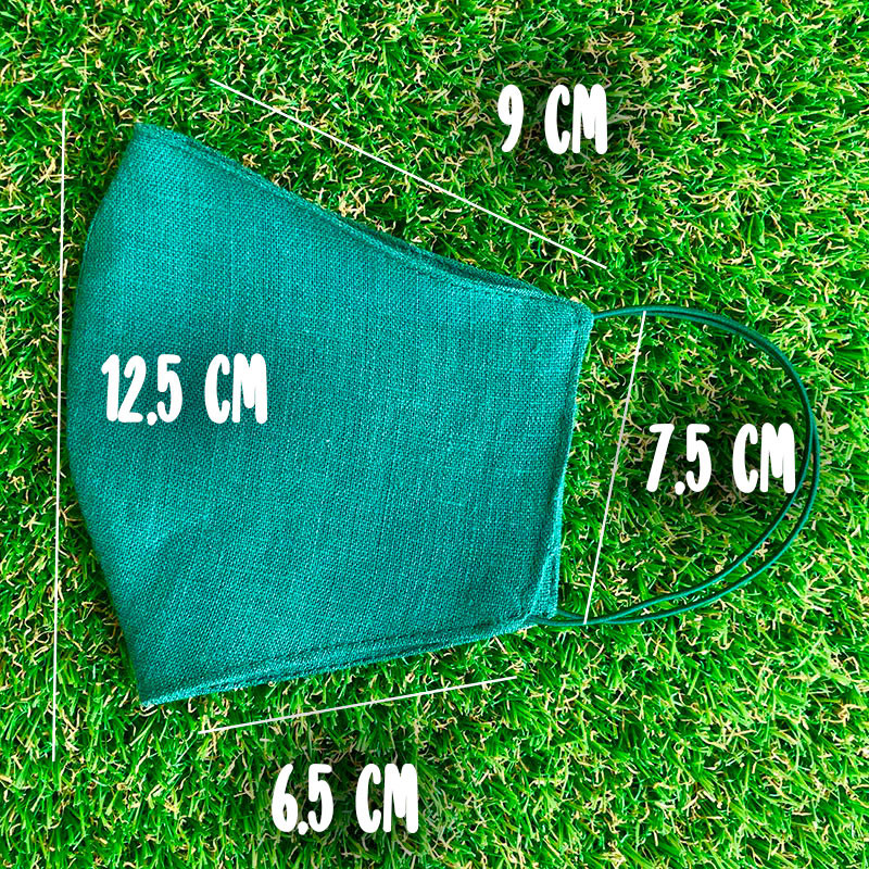 Маска защитная многоразовая из 100% ЛЬНА Размер M (Зеленый) Сумы - изображение 5