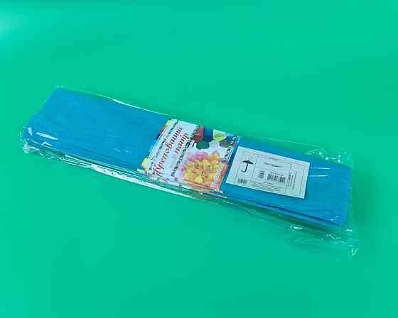 Бумага креповая (гофрированая) бирюзовый (1 пачка) Харьков