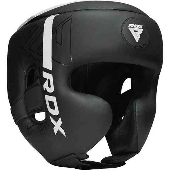 Боксерський шолом RDX F6 KARA Matte White L (капа у комплекті) Каменское