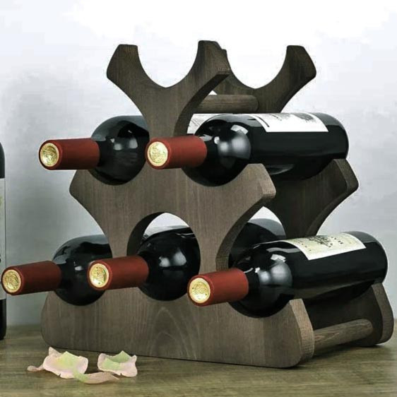 Настільна винна полиця "Гонгіль" мокко Миколаїв - фото 1