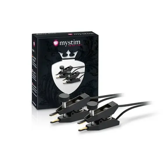 Затискачі для сосків Mystim Barry Bite для електростимуляції, з гвинтовим регулюванням Львів