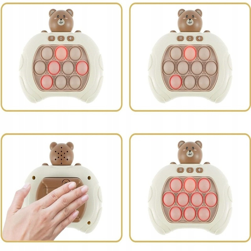 Іграшка антистрес електронна Toys Pop It (Ведмедик) Миколаїв - фото 10