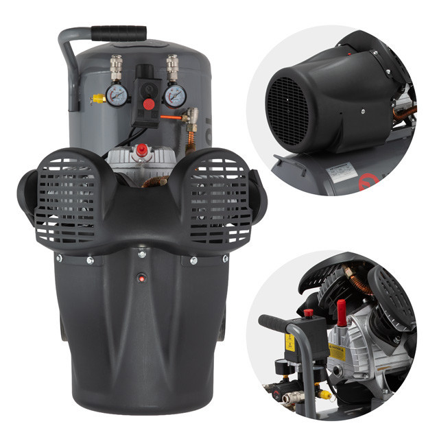Компресор, 50 л, 2,23 кВт, 220 В, 10 атм, 354 л/хв, 2 циліндри, 93 дБ INTERTOOL PT-0004 Киев - изображение 5