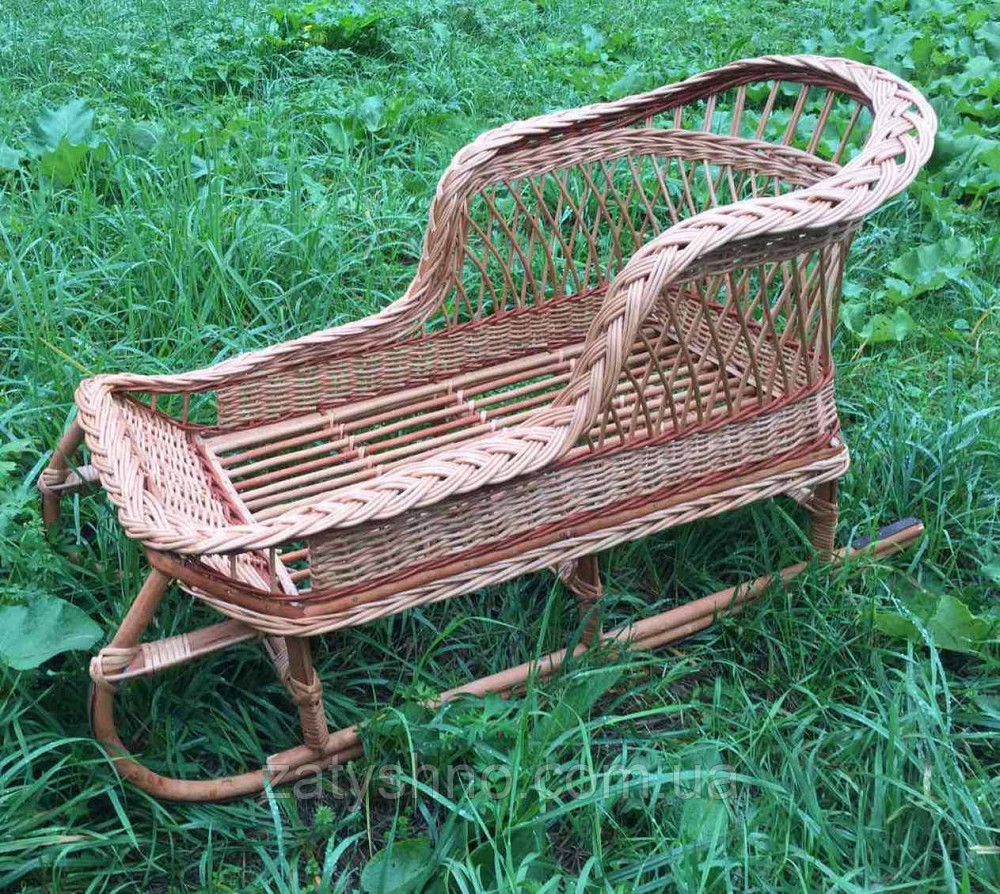 Санки из лозы плетеные| санки для  взрослых | саночки  на подарок | сани Киев - изображение 5