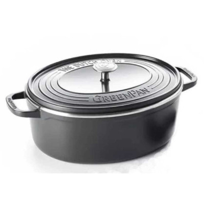 Гусятница GreenPan Featherweights 25 см, 6,2 л чорна (CC002222-001) Винница - изображение 1