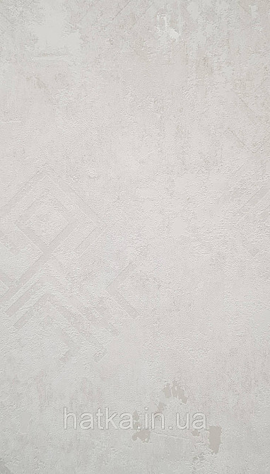 Шпалери вінілові на флізеліні Marburg Memoria 1.06х10 під старовину фігури на штукатурці срібло на біло-бежевому Київ - фото 2