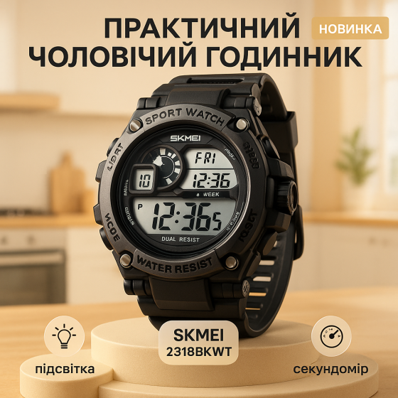 Військовий годинник з підсвічуванням SKMEI, Чоловічий годинник для риболовлі для туризму QA-63 Львів