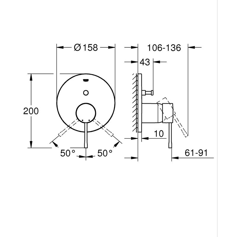 Одноважільний змішувач на 2 виходи Grohe Essence   ( 24167KF1 ) 23194 Харьков - изображение 2