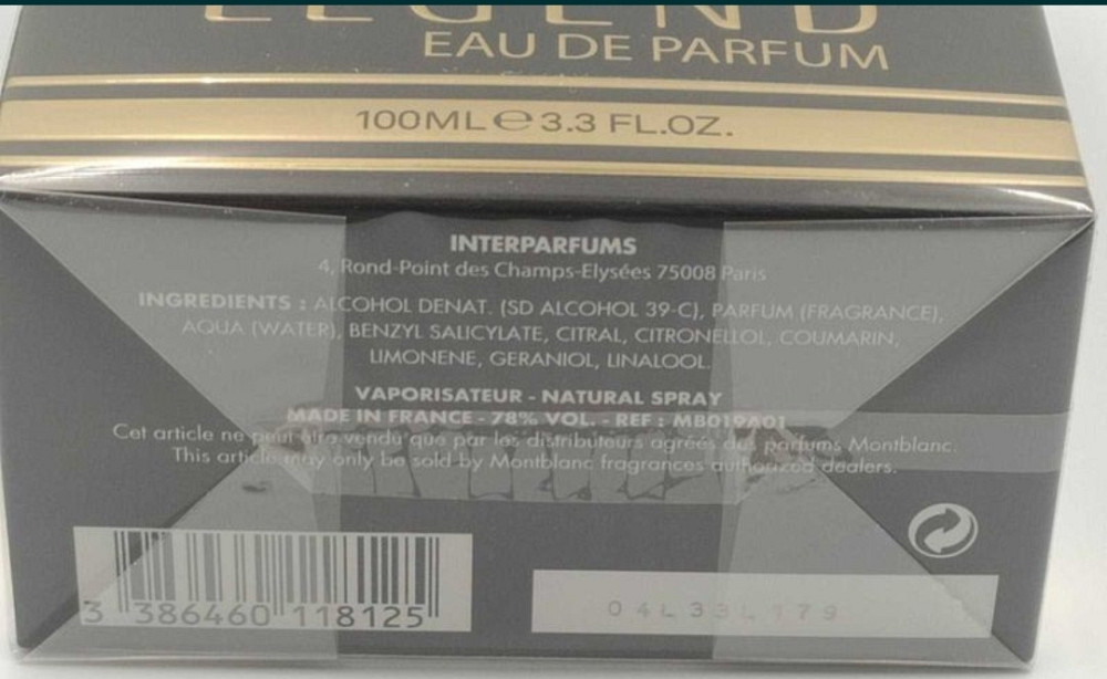 Парфюмерия: Montblanc Legend Eau De Parfum 100мл. Оригинал! Киев - изображение 2