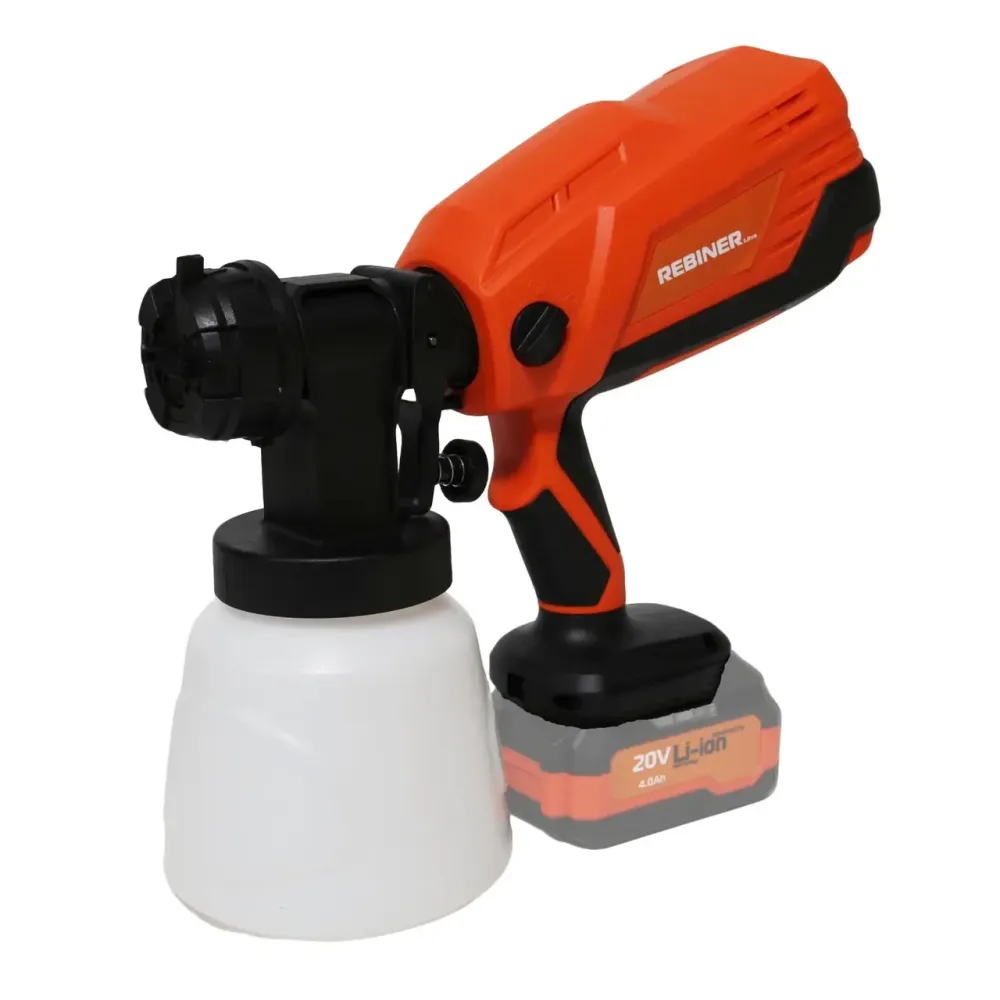 КраскопультФарбопульт на акумул на аккумуляторе Rebiner RSA-20Li, Аккумуляторный краскопульт Без АКБ и ЗУ,Фарбопульт пульверизатор Львов - изображение 9
