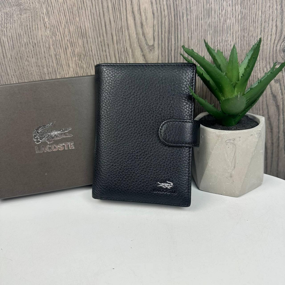 Шкіряний чоловічий гаманець клатч портмоне Lacoste люкс якість стиль Лакоста ( 27875 ) Харьков - изображение 1