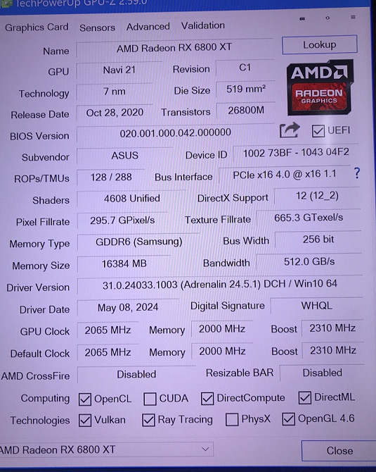 Відеокарта: RX6800XT 16Gb. ASUS TUF Київ - фото 6