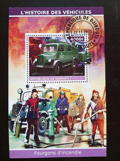 Джибути. Транспорт. Блок. 2015 год (В-3) Полтава - изображение 1