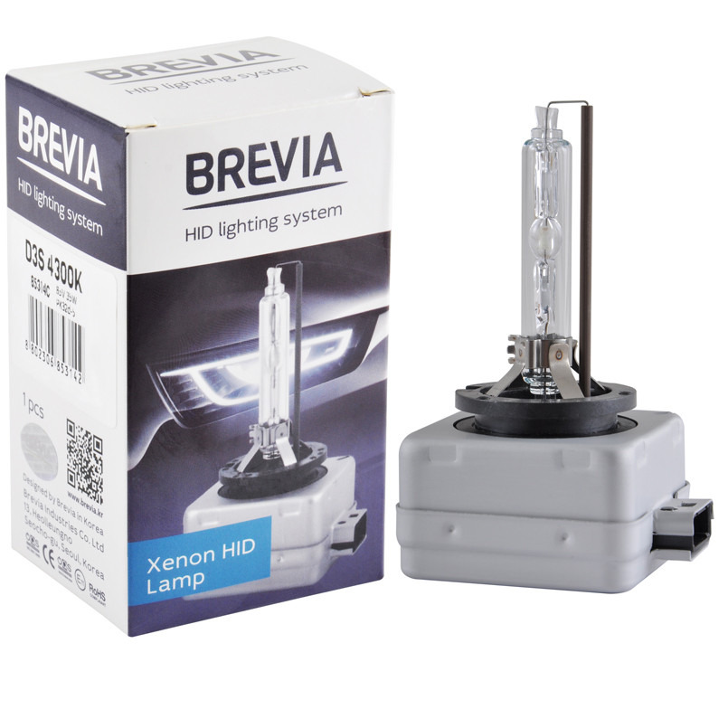 Ксеноновая лампа Brevia D3S 4300K, 42V, 35W PK32d-3, 1шт Львов - изображение 1