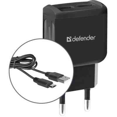 Зарядний пристрій Defender UPС-21 2xUSB,5V/2.1А кабель microUSB (83581) Вінниця