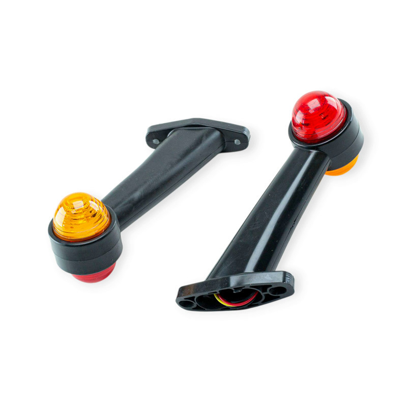 Ліхтар (ріг косий) великий LED (к-кт 2 шт) (red-yellow) габаритний Мукачево - фото 1