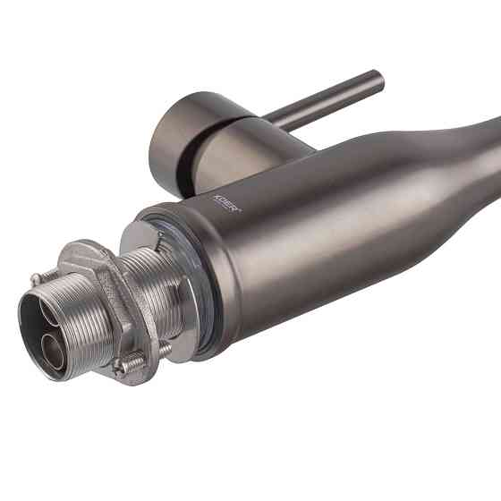 Кухонный смеситель Koer KI-70026-07 с черным силиконовым изливом KR5211 Харьков