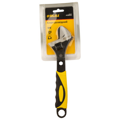Ключ Sigma разводной с переставной губкой 250мм, 0-35мм CrV (TPR) (4100931) Винница - изображение 3