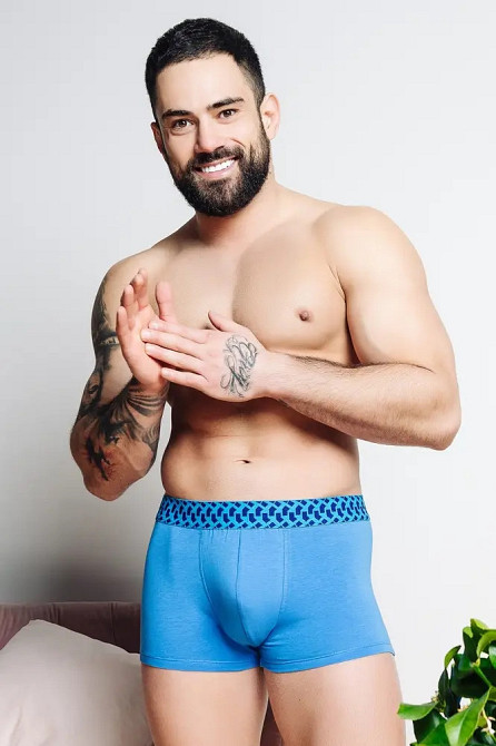 Трусы мужские шорты Lans 07/033 XXL, Синий Киев - изображение 1