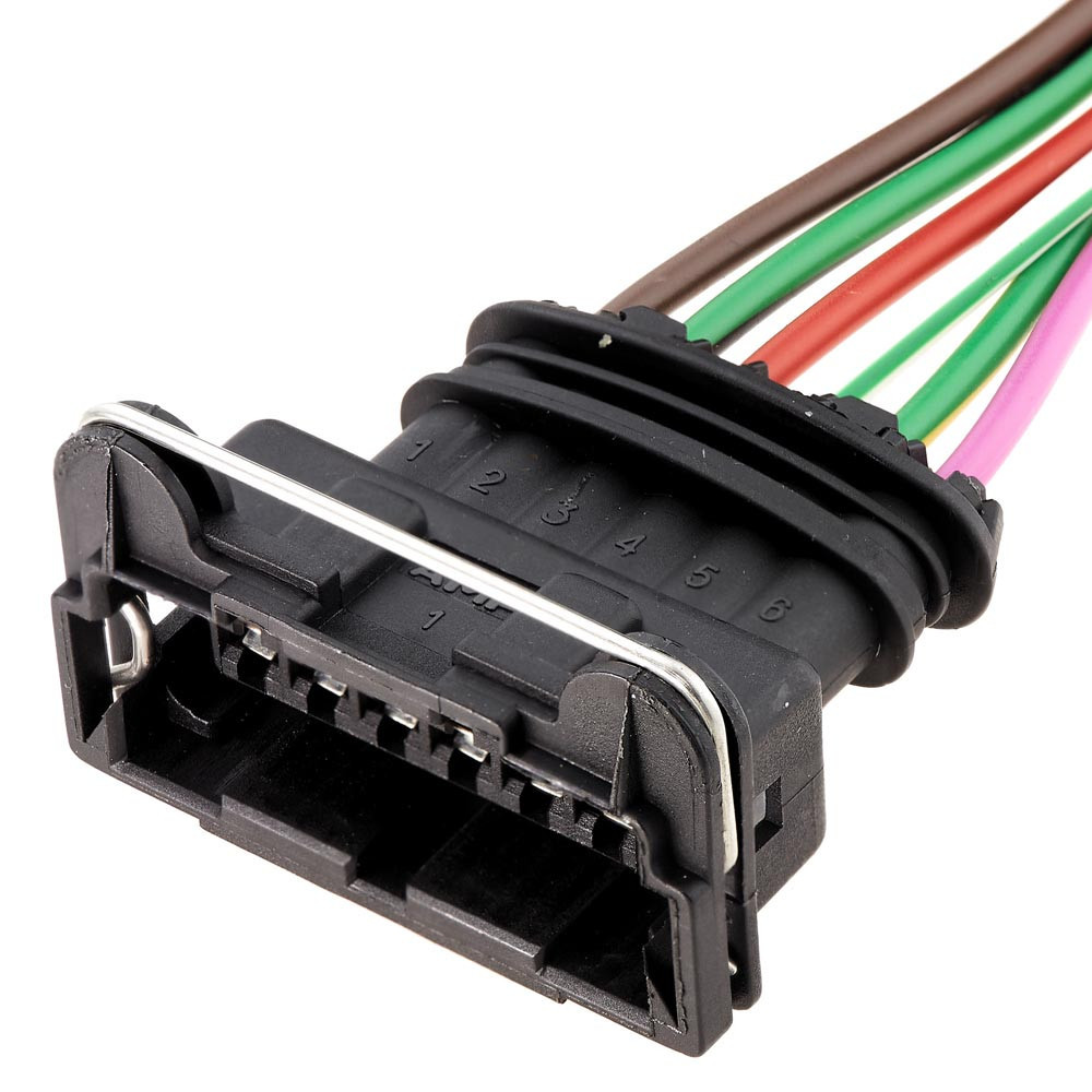 Роз'єм конектор с проводом, 6-кон., Воспламенитель, метал, 282236-2, 1287013004, Bosch, TE Audi, Bugatti, Porsche, Seat Київ - фото 1