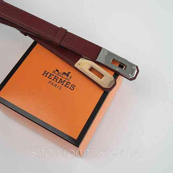 Женский кожаный ремень бордового цвета (280-2) Киев