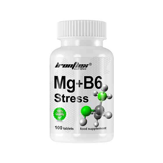 Магній В6 антистрес IronFlex Mg + B6 Stress 100 tabs Луцьк