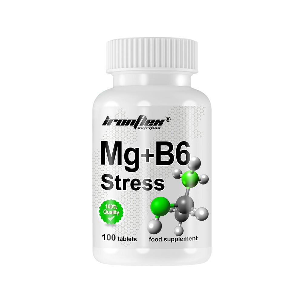 Магній В6 антистрес IronFlex Mg + B6 Stress 100 tabs Луцьк - фото 1