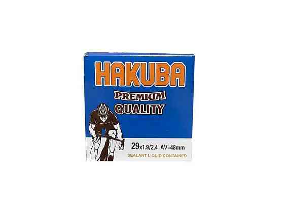Камера для велосипеда антипрокольна з рідиною d-29 х 1.9/2.4 AV 48mm ТМ HAKUBA Київ