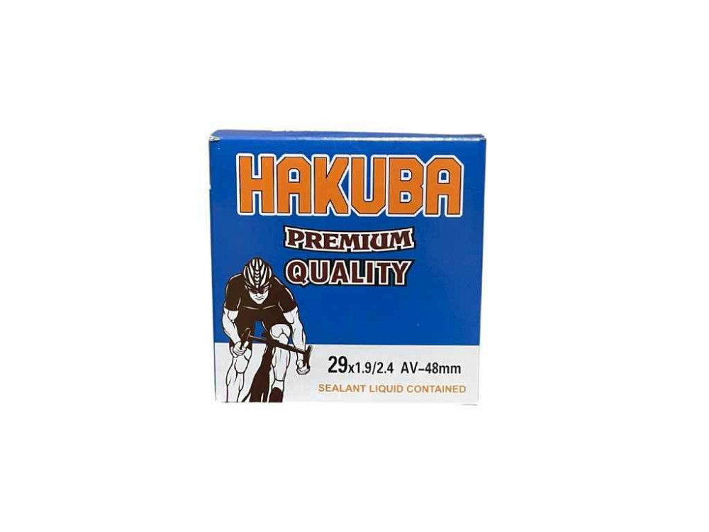 Камера для велосипеда антипрокольна з рідиною d-29 х 1.9/2.4 AV 48mm ТМ HAKUBA Київ - фото 1