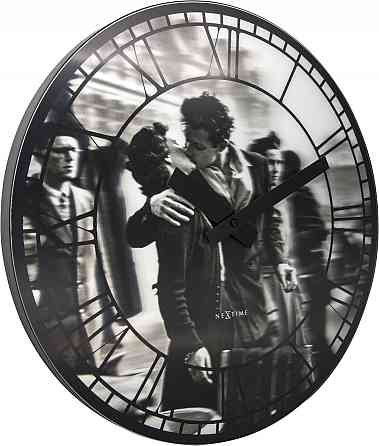 Годинник настінний NeXtime Kiss me in Paris 3D (діаметр 39 см) Вінниця
