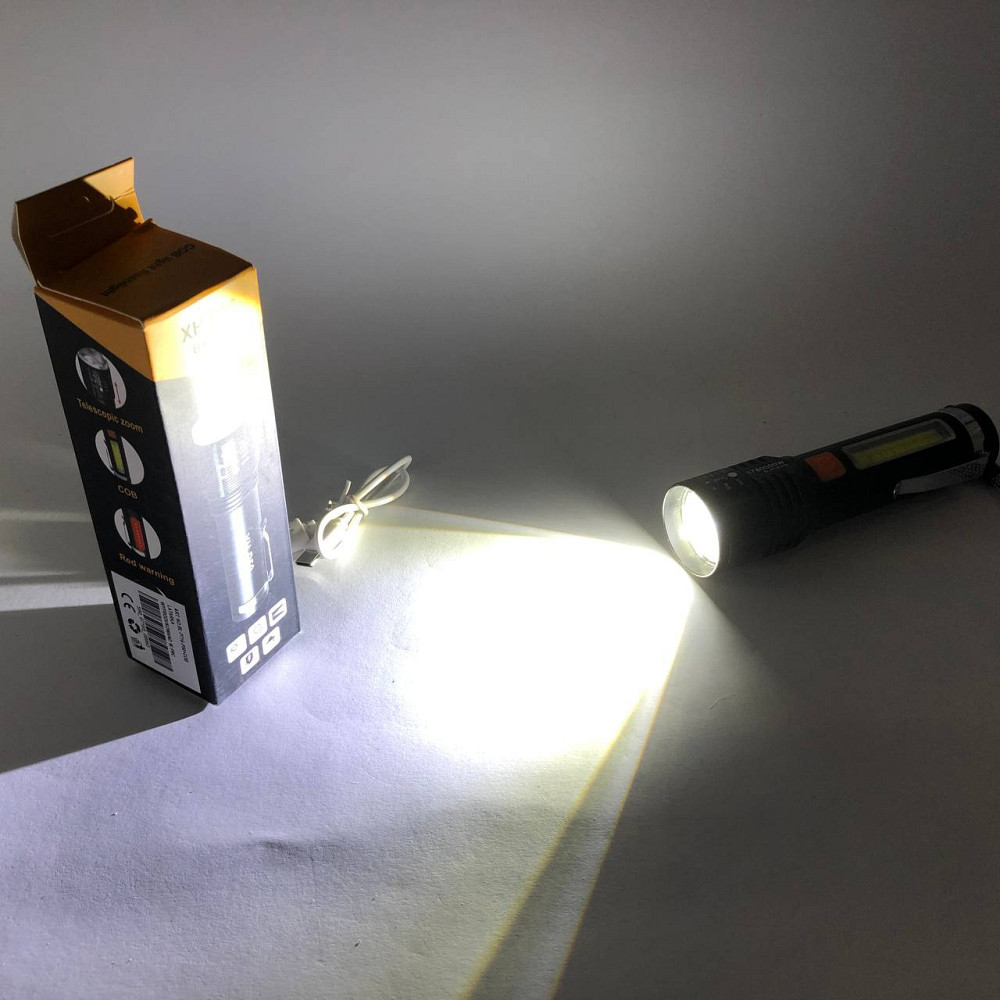 Тактичний ліхтар з діодом, Портативний ліхтар із функцією зарядки з регулюванням променя FW-27 Львів - фото 19