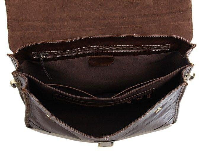 Сумка чоловіча Vintage 14085 для ноутбука Коричнева Київ - фото 4