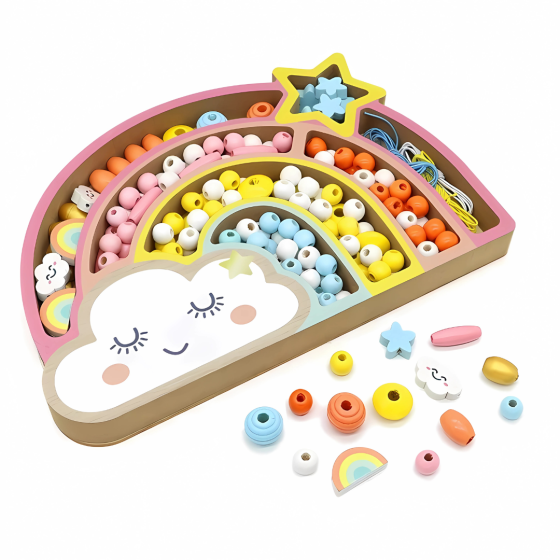 Набір для творчості та створення браслетів, прикрас з намистин дитячий "Хмара" подарунок для дівчаток 6-12 років Кам'янець-Подільський