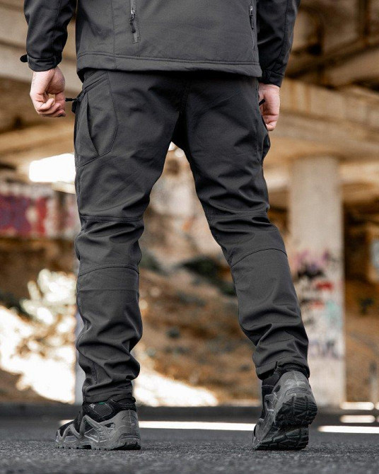 Міські тактичні штани MAXIMUS софтшел darck grey ПП7987 Одеса - фото 8