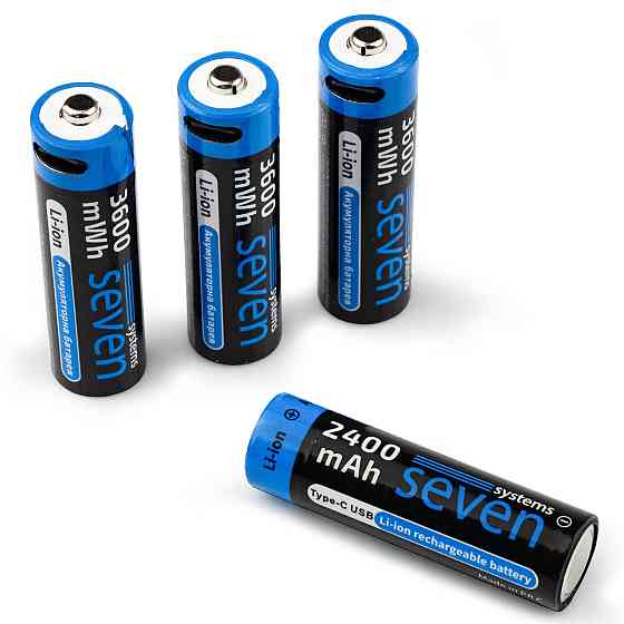 Акумуляторна батарейка SEVEN AA 1.5V Li-ion 4 шт Київ