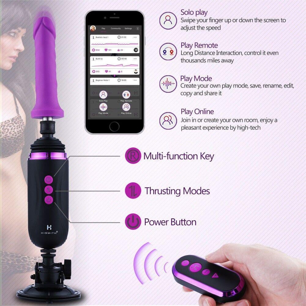 Міні секс-машина Hismith Mini Capsule Sex-Machine with Strong Suction Cup, потужна, перезаряджувана Sex Aura Київ - фото 6