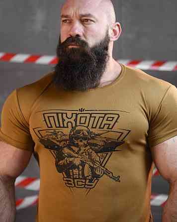 Тактична потовідвідна футболка SABUR ПИХОТА КАЙОТ ВТ6830 Одеса