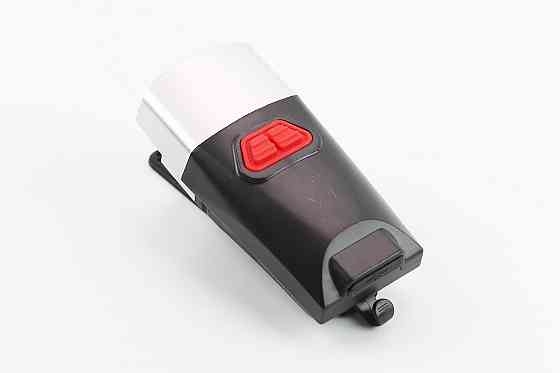 Ліхтар передній 1+7 діодів 360 lumen, Li-ion 3.7V 500mAh зарядка від USB, вологозахисний, чорно-сірий BG-C20 Киев